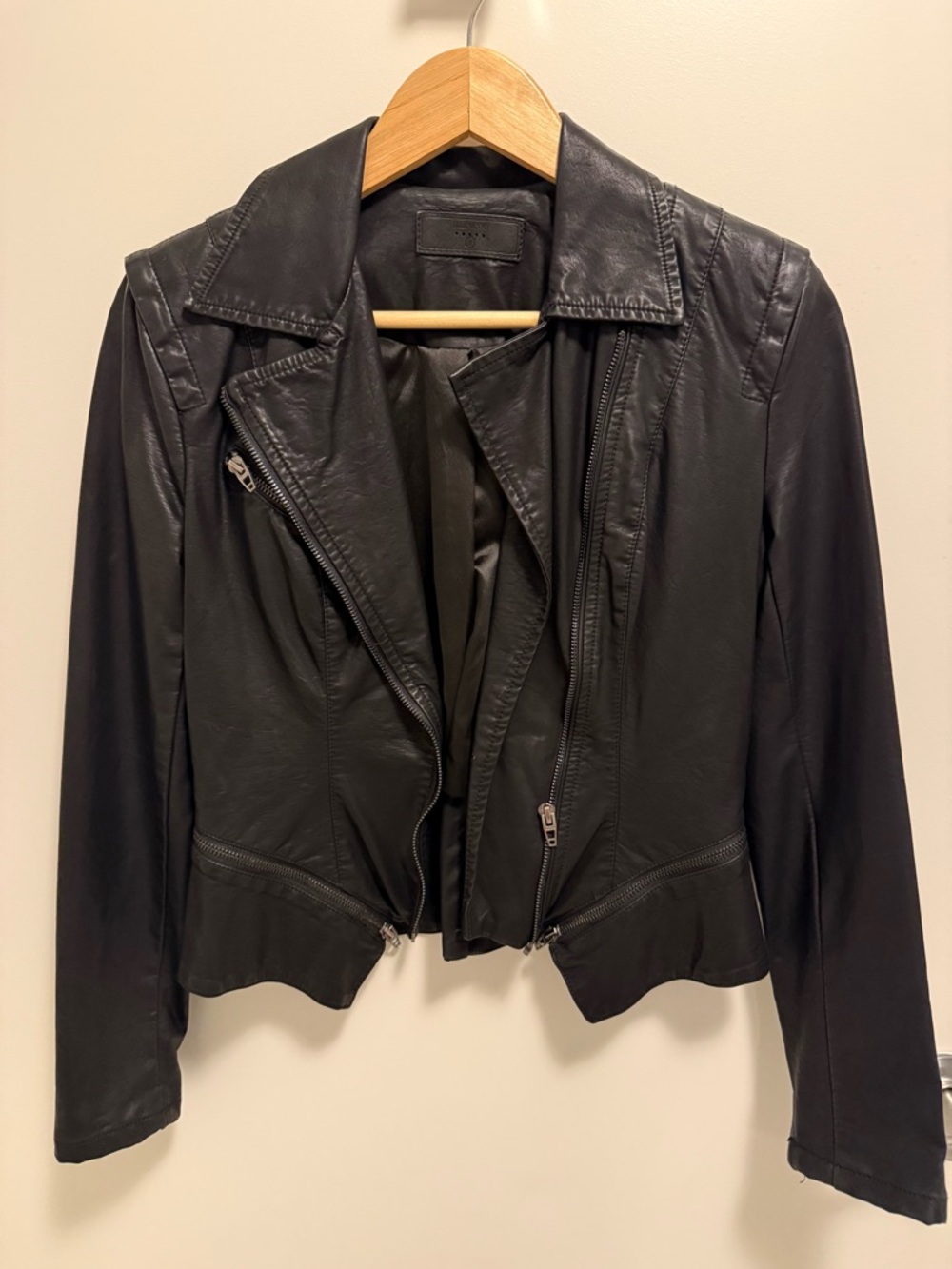 Blank NYC Black Faux Leather Moto Jacket